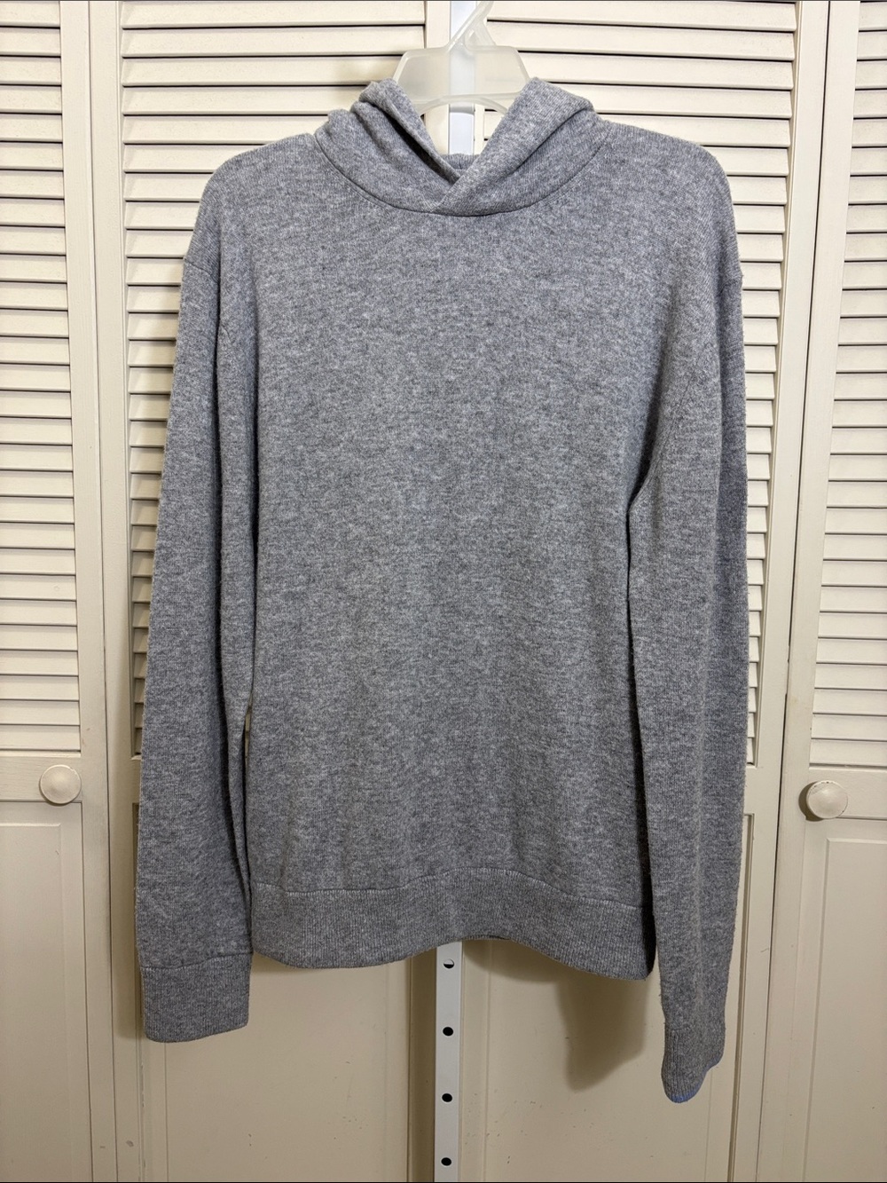 Greyson MSRP $320 Men's Gray Koko Wool & Cashmere Hooded Sweater Medium
